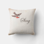 素敵なクリスマストナカイ、鳥、アマリリス枕 クッション (裏面)