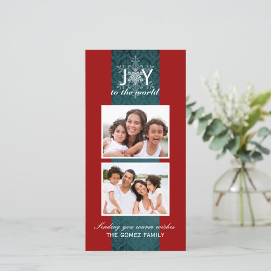 素敵なクリスマスフォトカード シーズンカード (スタンド正面)