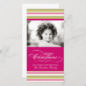 素敵なクリスマスフォトカード(4x8) シーズンカード (正面/裏面)