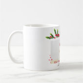 素敵なクリスマスフレームパーソナライズされた写真 コーヒーマグカップ (左)