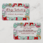 素敵なクリスマスプレゼントリース 名刺 (正面/裏面)