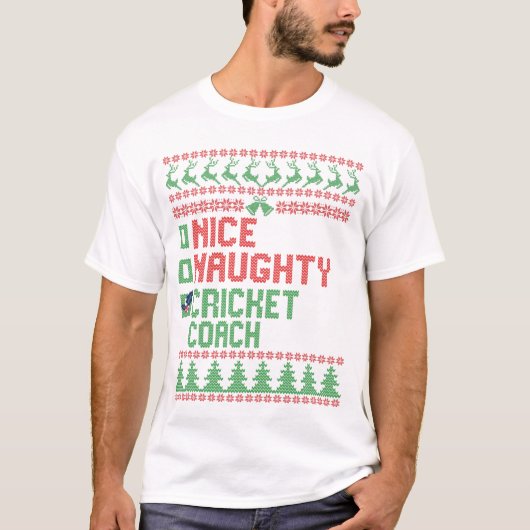 素敵なクリッいけなケットのコーチおもしろいクリスマスプレゼント Tシャツ (正面)