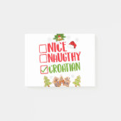 素敵なクロアチいけなアのクリスマスは、女性のX-masを満たします。 ポストイット (正面)