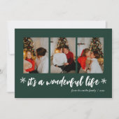 素敵なグリーンクリスマス3の写真だ シーズンカード (正面)