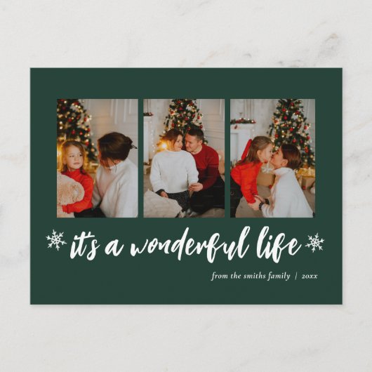 素敵なグリーンクリスマス3の写真だ シーズンポストカード (正面)