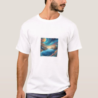 素敵なコスモスのtシャツ tシャツ