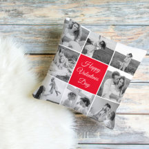 素敵なコラージュのカップルの写真とハッピーバレンタインデー