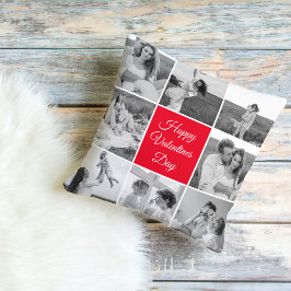 素敵なコラージュのカップルの写真とハッピーバレンタインデー アウトドアクッション