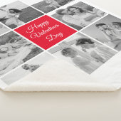 素敵なコラージュのカップルの写真とハッピーバレンタインデー シェルパブランケット (3/4)