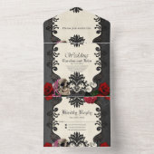 素敵なゴシックデザイン オールインワン招待状 (内側)