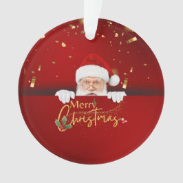 素敵なサンタクロースのメリークリスマス オーナメント