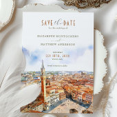 素敵なシエナ、イタリア　結婚式のご案内「Save-the-Date」 招待状