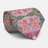 素敵なシックなフラワーガーデンウォーターカラー絵画ズ ネクタイ (ロール)