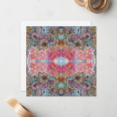 素敵なシックなフラワーガーデンウォーターカラー絵画ズ ノートカード (正面/裏面インサイチュ)