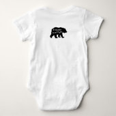 素敵なシルエット ベビーボディスーツ (裏面)