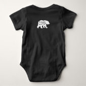 素敵なシルエット ベビーボディスーツ (裏面)