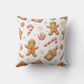 素敵なジンジャーブレッドクリスマスクッション クッション (裏面)