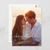 素敵なスクリプトが日付を変更 ポストカード (正面/裏面)