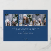 素敵なスクリプト 手書きトリオ ホリデーカード foil 箔シーズンカード (裏面)