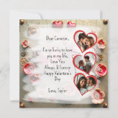 素敵なスチームパンク バレンタインデー | フォトテンプレート カード (裏面)