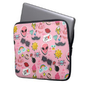 素敵なステッカラフルク ラップトップスリーブ (正面左)