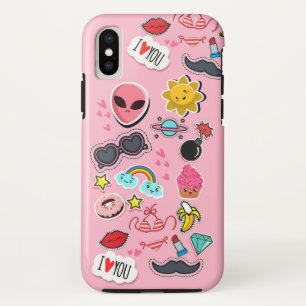 素敵なステッカラフルク iPhone XSケース