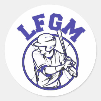 素敵なステッカー野球 ラウンドシール