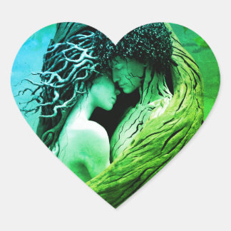 素敵なステッカー – 前向き vibes ハートシール