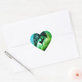 素敵なステッカー – 前向き vibes ハートシール (封筒)