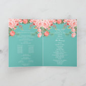素敵なターコイズとコーラル フラワーデザイン - プログラム (内部)