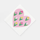 素敵なチューリップ。 スタンダードランチョンナプキン (角)