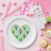 素敵なチューリップ。 ペーパープレート (パーティー)