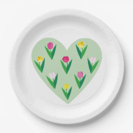 素敵なチューリップ。 ペーパープレート