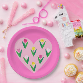 素敵なチューリップ。 ペーパープレート