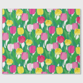 素敵なチューリップ。 ラッピングペーパー (フラット)