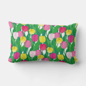 素敵なチューリップ。 ランバークッション (裏面)