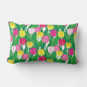 素敵なチューリップ。 ランバークッション (正面)