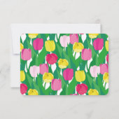 素敵なチューリップ。 出欠カード (裏面)
