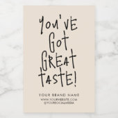 素敵なデザインの箱用シールラベル フードラベル (シングルラベル)