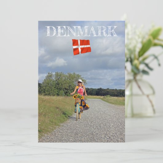 素敵なデンマークのフラットグリーティングカード！ カード (スタンド正面)