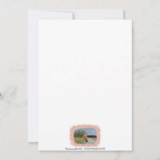 素敵なデンマークのフラットグリーティングカード！ カード (裏面)