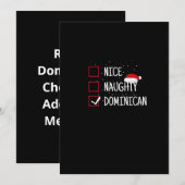 素敵なドミニカのクリスマスリスト シーズンカード (正面/裏面)