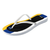 素敵なナウルの国旗色　愛国的な ビーチサンダル (アングル)