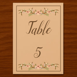 素敵なナチュラルウェディング テーブルナンバー