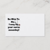 素敵なナースTシャツとギフト 名刺 (裏面)