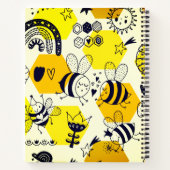 素敵なハチがノートを形作る ノートブック (裏面)