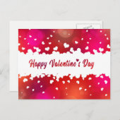 素敵なハッピーバレンタインデーハート – はがき シーズンポストカード (正面/裏面)