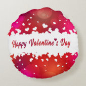 素敵なハッピーバレンタインデーハート – ラウンドピロー (裏面)