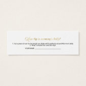 素敵なハロウィーン赤ちゃんシャワー測定ベリーカード (裏面)