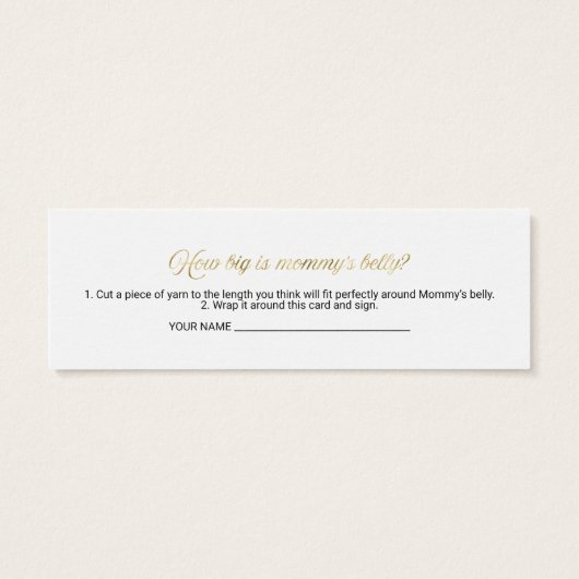 素敵なハロウィーン赤ちゃんシャワー測定ベリーカード (裏面)